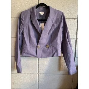 NWT Jason Wu Linen Blazer Jacket Blue Size Small and Medium